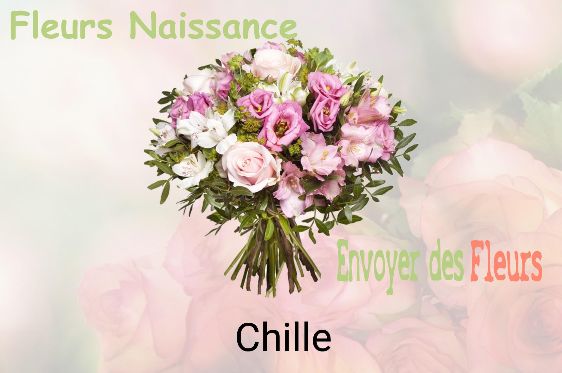 Bouquet de fleurs de naissance livré à Chille